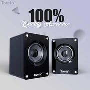 Toreto Tor 344 2.0 Multimedia Speaker with Aux Connectivity USB Powered and Volume Control with Hd Sound Quality