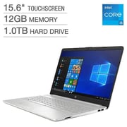 HP 15-dw3015cl Touchscreen Laptop Core i5-1135G7 2.40GHz 12GB 1TB HDD Win10 Home 15.6inch HD Silver English Keyboard