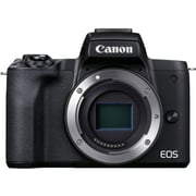 Canon EOS M50 Mark II Mirrorless Digital Camera Body Black With EF-M15-45 IS STM and Vlogger Kit