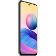 هاتف شاومي ريدمي نوت 10 ثنائي الشريحة بذاكرة 128 جيجابايت ويدعم تقنية 5G بلون فضي كروم