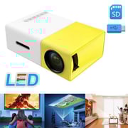 Mini Led Projector Portable Led Projector 400 Lumens 720p/1080p Projection Machine HD AV TF Card Slot With Remote Controller
