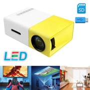 Mini Led Projector Portable Led Projector 400 Lumens 720p/1080p Projection Machine HD AV TF Card Slot With Remote Controller