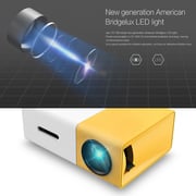 Mini Led Projector Portable Led Projector 400 Lumens 720p/1080p Projection Machine HD AV TF Card Slot With Remote Controller