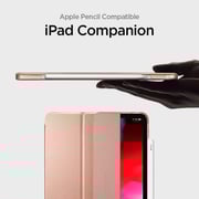 Spigen Smart Fold Designed For Apple Ipad Pro 11 Inch Cover / Case - Rose Gold - Version 2 Apple Pencil Compatible With Auto Sleep And Wake