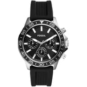 Fossil Bannon Multifunction Black Silicone Watch BQ2494