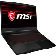 MSI GF63 Thin (2020) Gaming Laptop - 10th Gen / Intel Core i5-10200H / 15.6inch FHD / 8GB RAM / 256GB SSD / 4GB NVIDIA GeForce GTX 1650 Graphics / Windows 10 / English Keyboard / Black - [GF63 10SC-035US]