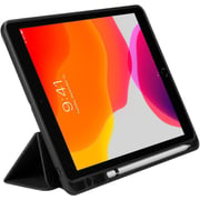 Spigen Urban Fit designed for iPad 10.2 inch, iPad 9th Generation Case Cover (2021)/iPad 8th Generation case (2020)/iPad 7th Generation case (2019) with Pencil Holder - Black
