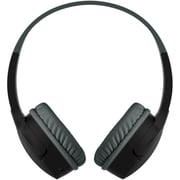 بيلكين سماعات رأس ساوند فورم صغيرة لاسلكية للأطفال بتصميم فوق الأذن طراز AUD002BTBK بلون أسود