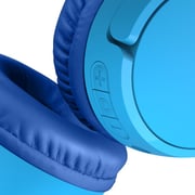 بيلكين سماعات رأس ساوند فورم صغيرة لاسلكية للأطفال بتصميم فوق الأذن طراز AUD002BTBL بلون أزرق