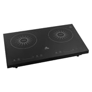 evvoli Induction Hob 2 Burners with 9 Stage Power Settings, Soft Touch Control And Safety Switch - EVKA-IH201B