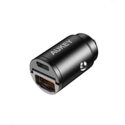 Aukey Dual Port Fast Car Charger Black