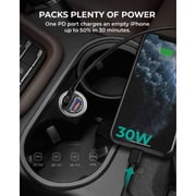 Aukey Dual Port Fast Car Charger Black