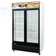 Nobel Upright Chiller - Double Door White 876 Liters Sliding Door Light Box Turkey- NSF1000T