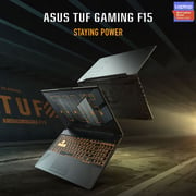 لاب توب ألعاب أسوس TUF F15 - معالج Core i5 الجيل 11 (2.6جيجاهرتز)، رام 8جيجابايت، ذاكرة تخزين داخلية 512جيجابايت، نظام تشغيل Win10Home، بطاقة NVIDIA GeForce RTX 3050 4 جيجابايت، شاشة 15.6بوصة بدقة FHD، لون إكليبس، FX506HC HN002T (2021)، إصدار الشرق الأوسط