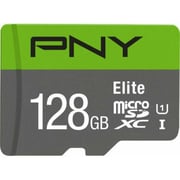 PNY Elite Micro SDXC Memory Card 128GB Grey/Green PSDU128V11100E
