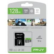 PNY Elite Micro SDXC Memory Card 128GB Grey/Green PSDU128V11100E