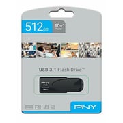 PNY Attaché 4 USB Flash Drive USB 3.1 512GB Black FD512ATT431KK