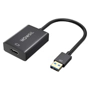 محول كابل USB 3.0 إلى Hdmi، كابل محول صوت فيديو عالي الدقة 1080 بكسل 60 هرتز USB 3.0 إلى Hdmi