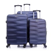 Parajohn Travel Luggage Suitcase Set Of 3 - Trolley Bag, Carry On Hand Cabin Luggage Bag - Lightweight Travel Bags With 360 Durable 4 Spinner Wheels - Hard Shell Luggage Spinner - (20'', ,24'', 28'')navy Blue
