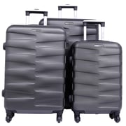 Parajohn Travel Luggage Suitcase Set Of 3 - Trolley Bag, Carry On Hand Cabin Luggage Bag - Lightweight Travel Bags With 360 Durable 4 Spinner Wheels - Hard Shell Luggage Spinner - (20'', ,24'', 28'')dark Grey