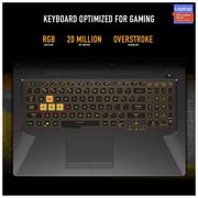 Asus FX506HE-HN009T i7-11800H Gaming Laptop - Intel Core i7 2.3GHz 16GB 1TB 4GB Win10 15.6inch FHD Grey Metal English/Arabic NVIDIA GeForce RTX 3050 Ti