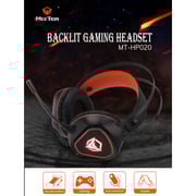 Meetion HP020 Wired Over Ear Backlit Gaming Headphone Black