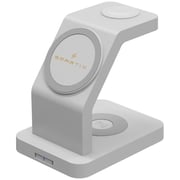 Smartix SAMWDC Premium 3 in 1 Magnetic Wireless Charging Dock White