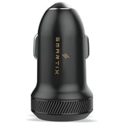 Smartix CC09 Premium 30W USB-C PD 18W USB-A QC Fast Car Charger Black