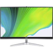 Acer Aspire C24 (2020) Desktop - 11th Gen / Intel Core i7-1165G7 / 23.8inch FHD / 16GB RAM / 1TB HDD + 256GB SSD / 2GB NVIDIA GeForce MX450 Graphics / Windows 10 Home / English & Arabic Keyboard / Silver / Middle East Version - [C24-1651]