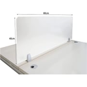 Mahmayi Desk White Dividers Office Partition Desktop Privacy Panel For Student 180x40cm