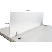 Mahmayi Desk White Dividers Office Partition 160x40 Cm