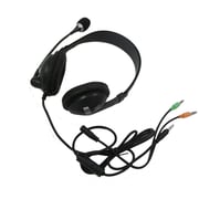 كوداك WHEN-5709 Dual Aux Wired Over Ear Headset - أسود