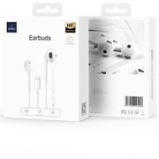 Wiwu EB303 Wired In Ear Earbuds White
