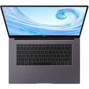 Huawei MateBook D15 (2019) Laptop - 10th Gen / Intel Core i3-10110U / 15.6inch FHD / 8GB RAM / 256GB SSD / Shared Intel UHD Graphics 620 / Windows 10 Home / English & Arabic Keyboard / Space Grey / Middle East Version - [BOHRB-WAI9A]