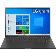 LG gram Laptop - 11th Gen Core i7 2.8GHz 16GB 1TB Win10 17inch WQXGA Black English/Arabic Keyboard 17Z90P-G.AA79E1