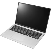LG Gram 17 (2020) Laptop - 11th Gen / Intel Core i7-1165G7 / 17inch WQXGA / 16GB RAM / 1TB SSD / Shared Intel Iris X Graphics / Windows 10 Home / English & Arabic Keyboard / Silver / Middle East Version - [17Z90P-G.AA78E1]