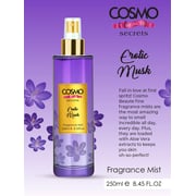 Cosmo Beaute Erotic Musk Fragrance Body Mist - 250ml, Long Lasting, Body Spray, Aloe Vera Extracts, Smell All Day, Fresh Scents, Prime, Body Splash