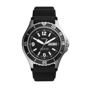 Fossil Fb-02 Men's Black Dial Silicone Analog Watch - Fs5689