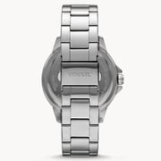 Fossil Mens Bannon 3h Stainless Steel Watch - Bq2505