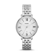 Fossil Jacqueline Women's White Dial Stainless Steel Band Watch - Es3433