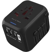 Max & Max Universal Travel Adapter 5A Black