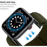 Spigen Lite Fit Band designed for Apple Watch Band Series 8/7 (41mm), Series 6/SE/5/4 (40mm) and Series 3/2/1 (38mm) - Khaki
