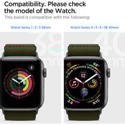 Spigen Lite Fit Band designed for Apple Watch Band Series 8/7 (41mm), Series 6/SE/5/4 (40mm) and Series 3/2/1 (38mm) - Khaki