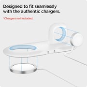 Spigen Mag Fit Duo Designed For Magsafe Charger Pad/designed For Apple Watch Stand For All Series - White