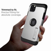 Spigen Tough Armor Designed For Iphone 11 Pro Case Cover - Satin Silver