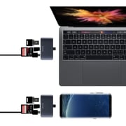 جهاز 4 في 1 USB-C رمادي من أونكسي بوكس