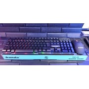 Banda Km-99 Gaming Combo Rain Bow Back Lit Wired Mouse And Keyboard