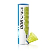Yonex Mavis 600 Yellow Middle Blue Cap Shuttlecock Pk Of 6