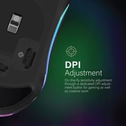 Vertux Phoenix Professional LumiFlux Gaming Mouse Black