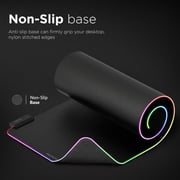 Vertux SwiftPad-XL Game Immersion RGB LED Gaming Mouse Pad Black